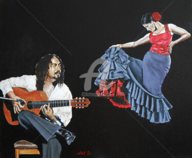 제목이 ""Flamenco (V)""인 미술작품 Arthuris로, 원작, 기름
