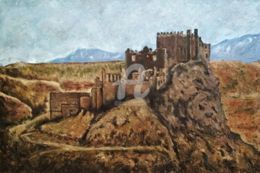 Pittura intitolato ""Abandoned Citadel.…" da Arthuris, Opera d'arte originale, Olio