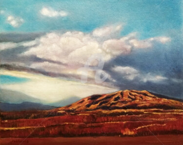 Pintura titulada ""Then only mountain…" por Arthuris, Obra de arte original, Oleo