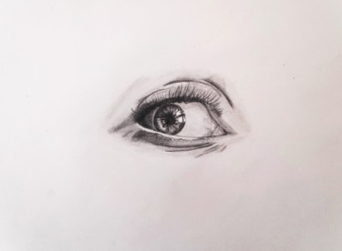 Desenho intitulada "Eye" por Artified__15, Obras de arte originais, Lápis