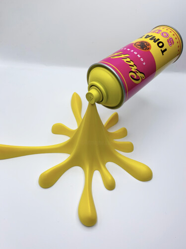 雕塑 标题为“Splash It Jaune” 由2fast, 原创艺术品, 树脂