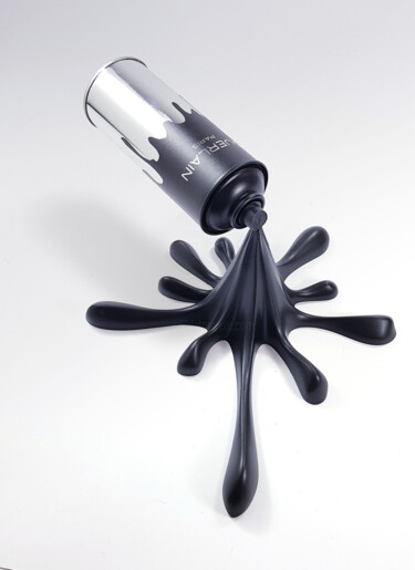Escultura titulada "Splash It Guerlain" por 2fast, Obra de arte original, Resina Montado en Metal