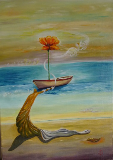 Картина под названием "Primavera" - Marina Crisafio, Подлинное произведение искусства, Масло
