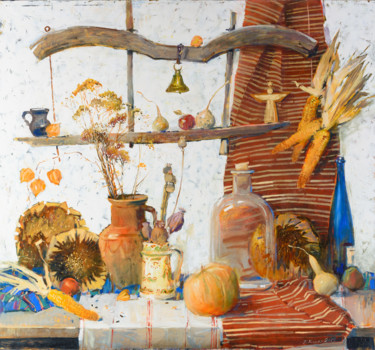 Картина под названием "Натюрморт" - Igor Khilko, Подлинное произведение искусства, Масло