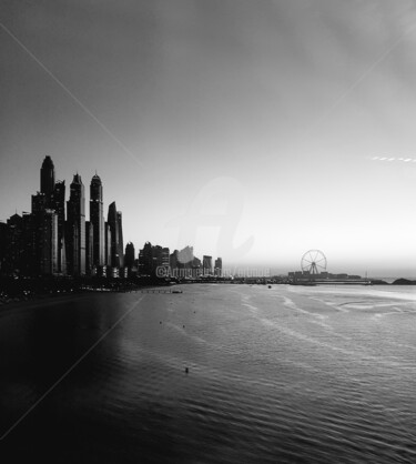 Fotografie mit dem Titel "Skyline Dubai" von Art Moé, Original-Kunstwerk, Digitale Fotografie