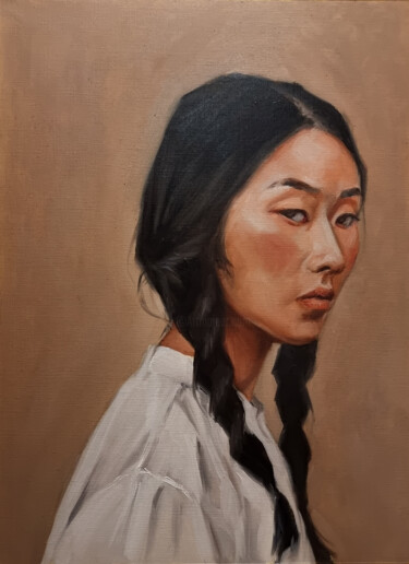 绘画 标题为“Oil portrait study…” 由Artmoods Tp, 原创艺术品, 油