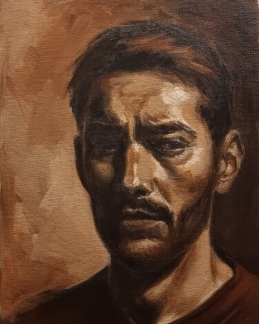 "Oil portrait 0324-05" başlıklı Tablo Artmoods Tp tarafından, Orijinal sanat, Petrol