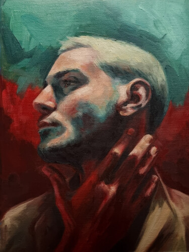 Pintura titulada "Male portrait 0524-…" por Artmoods Tp, Obra de arte original, Oleo