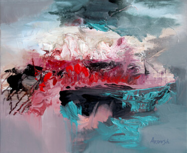 Malerei mit dem Titel "Abstrait-25-24" von Artoosh Mouradian, Original-Kunstwerk, Acryl