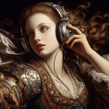 Arte digitale intitolato "MusicLovers.G." da Artportal1618, Opera d'arte originale, Immagine generata dall'IA