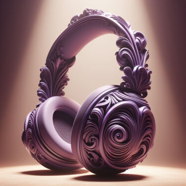 Digitale Kunst mit dem Titel "Purple.P." von Artportal1618, Original-Kunstwerk, KI-generiertes Bild