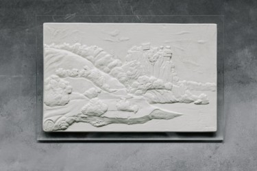 Sculptuur getiteld "Landscape. Durer" door Alexandr And Serge Reznikov, Origineel Kunstwerk, Steen
