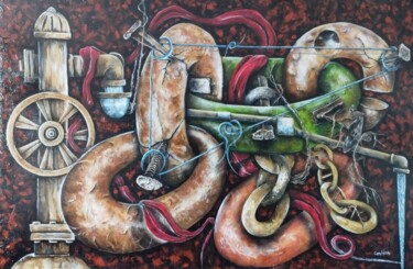 Pintura titulada "Série A N5 Tourbill…" por Arts-By-Fred, Obra de arte original, Acrílico Montado en Bastidor de camilla de…