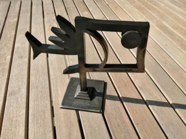 Skulptur mit dem Titel "#artistsupportpledg…" von Pascal Hulot, Original-Kunstwerk, Metalle