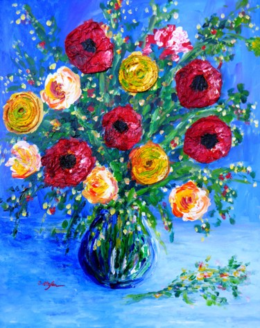 Painting titled "Le bouquet" by Artstudio29, Original Artwork