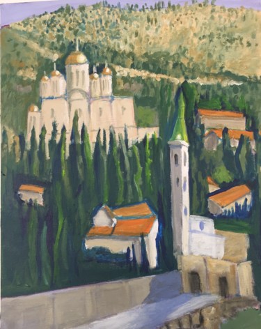 Painting titled "ein-karem-2.jpg" by Tsvi Nadav Rosler, Original Artwork, Acrylic