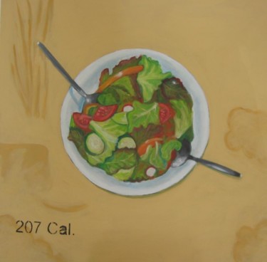 Malarstwo zatytułowany „salade plate” autorstwa Tsvi Nadav Rosler, Oryginalna praca