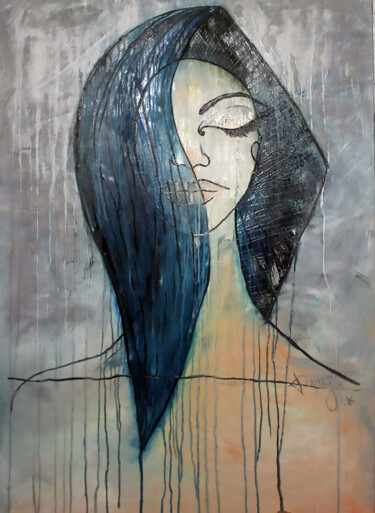 Pintura intitulada "Woman 2016" por Tanya Galstian, Obras de arte originais, Óleo