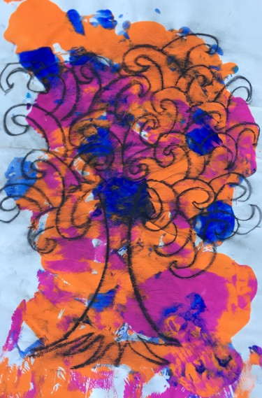 Картина под названием "Tree of Life" - Juancarlos Rlora, Подлинное произведение искусства, Темпера Установлен на картон
