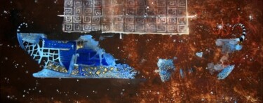 Pittura intitolato "spaceship" da Artūras Tamašauskas, Opera d'arte originale, Altro