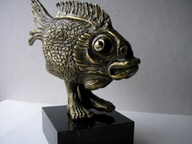 Escultura titulada "fish" por Artūras Tamašauskas, Obra de arte original, Fundición