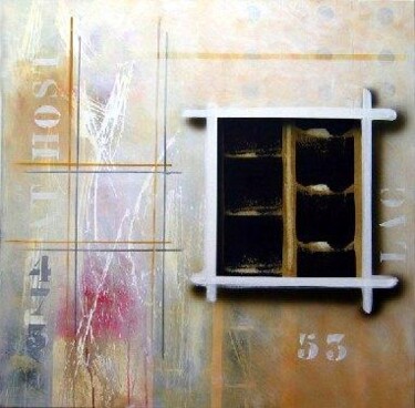 Картина под названием "Hosting 53" - Arturo Carrión, Подлинное произведение искусства, Масло
