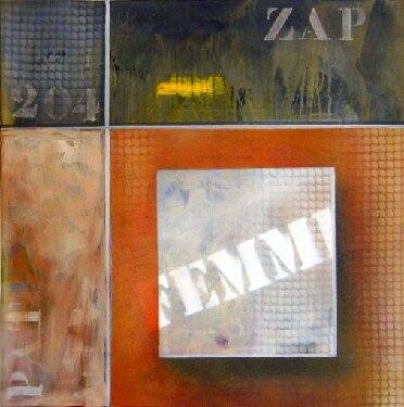 Картина под названием "ZAP Femme" - Arturo Carrión, Подлинное произведение искусства, Масло