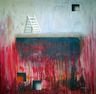 Pintura titulada "Looking for the hei…" por Arturo Carrión, Obra de arte original