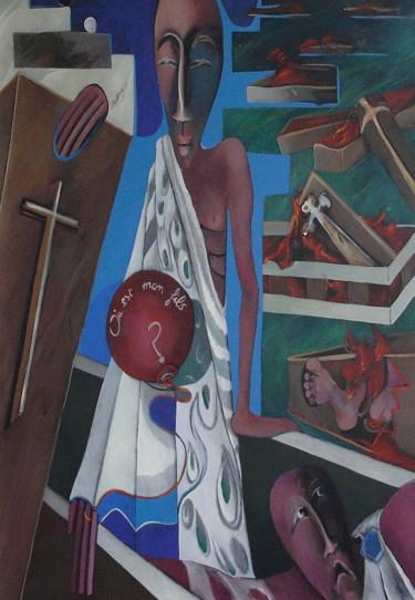 Malerei mit dem Titel "VYAPTI CCXCVI  héré…" von Artvrai, Original-Kunstwerk, Acryl