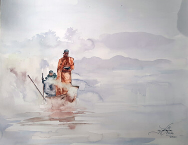 Malarstwo zatytułowany „Transcend forever” autorstwa Rangana, Oryginalna praca, Akwarela
