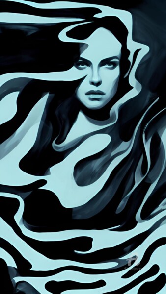 Digitale Kunst mit dem Titel "Flow" von Artynkom, Original-Kunstwerk, Digitaldruck