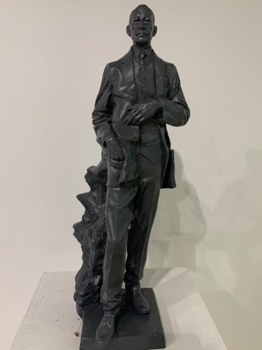 Скульптура под названием "Сергей Рахманинов" - Arutiun Akobyan, Подлинное произведение искусства, Гипс