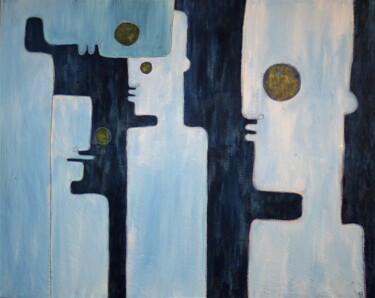 Painting titled "Agora" by Arysque, Original Artwork, Acrylic