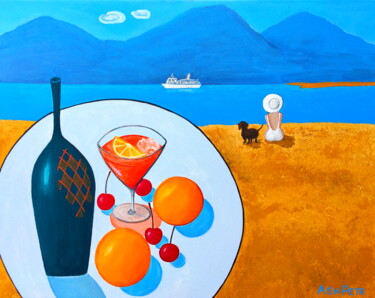 「By the sea」というタイトルの絵画 Ashot Petrosyan (Ash Petr)によって, オリジナルのアートワーク, アクリル