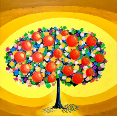 "Orange tree" başlıklı Tablo Ashot Petrosyan (Ash Petr) tarafından, Orijinal sanat, Akrilik