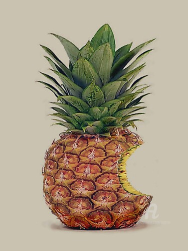 Digitale Kunst mit dem Titel "PINE'APPLE" von Astr, Original-Kunstwerk, Digitale Malerei