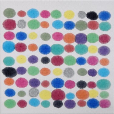 Картина под названием "Colorful minis #31" - Astrid Stoeppel, Подлинное произведение искусства, Акрил Установлен на Деревянн…