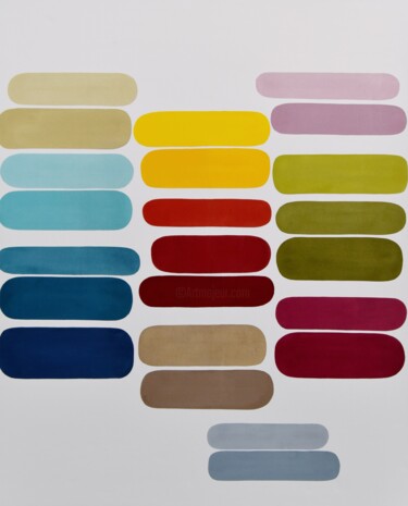 Peinture intitulée "Color Scheme #4" par Astrid Stoeppel, Œuvre d'art originale, Acrylique Monté sur Châssis en bois