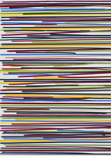 Pintura titulada "Softer lines #2" por Astrid Stoeppel, Obra de arte original, Acrílico Montado en Bastidor de camilla de ma…
