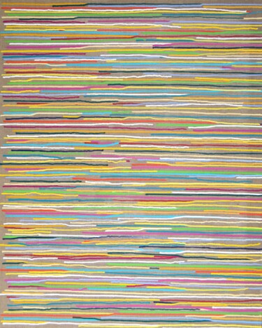 绘画 标题为“Nature lines #3” 由Astrid Stoeppel, 原创艺术品, 丙烯 安装在木质担架架上