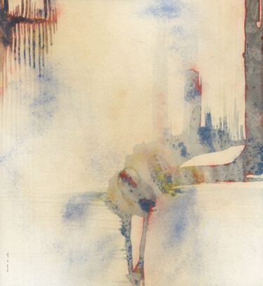 Malerei mit dem Titel "Peinture à l'encre…" von Asia Bagaeva, Original-Kunstwerk, Pastell