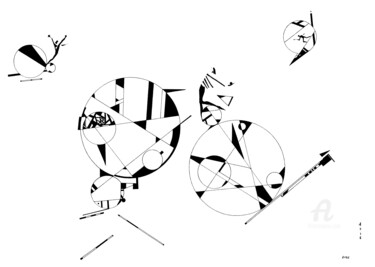 Tekening getiteld "Сulmination - dessi…" door Asia Bagaeva, Origineel Kunstwerk, Inkt