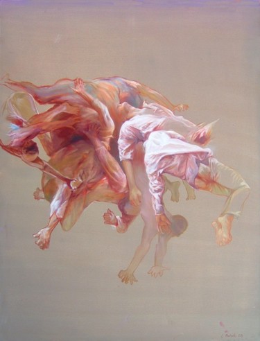 Pittura intitolato "Sables 2008-286" da Louise Fritsch, Opera d'arte originale, Olio