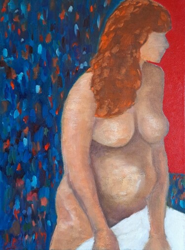 Pintura titulada "Le modelé - Anne" por Atelier Linea, Obra de arte original, Oleo