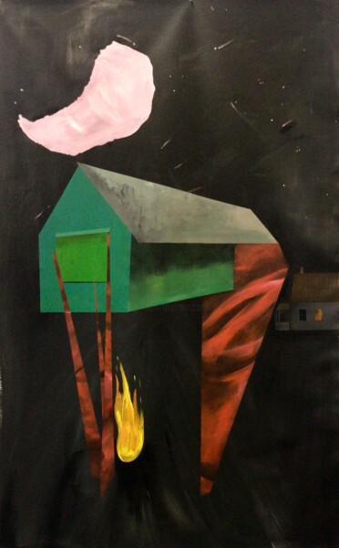 Картина под названием "Greenhouse" - Atelier P, Подлинное произведение искусства, Акрил