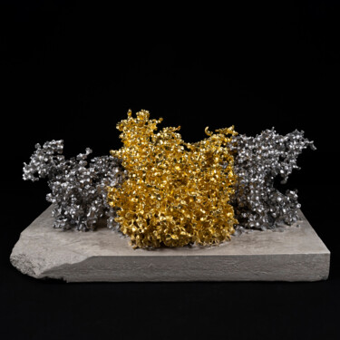 Sculpture intitulée "Intertextio auri et…" par Atelier Sibuet, Œuvre d'art originale, Bronze