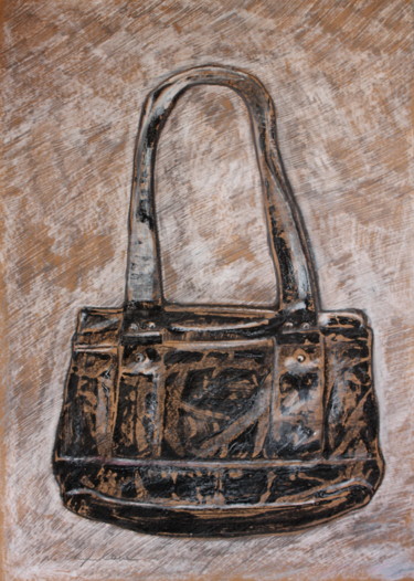 Desenho intitulada "Sac Guess 4" por Nathalia Chipilova, Obras de arte originais, Acrílico