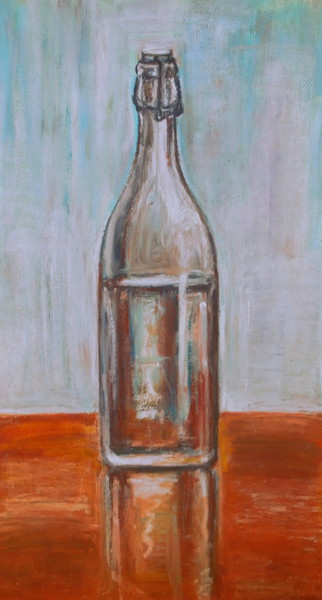 Peinture intitulée "Ma bouteille préfer…" par Nathalia Chipilova, Œuvre d'art originale, Acrylique