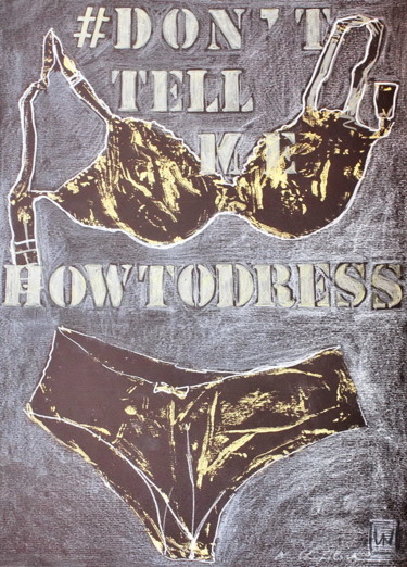 Dessin intitulée "Don't tell me how t…" par Nathalia Chipilova, Œuvre d'art originale, Graphite