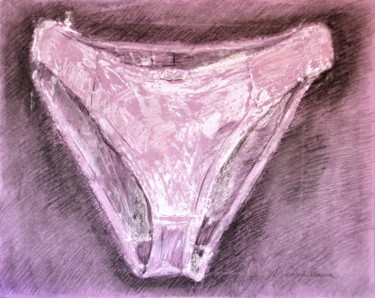 Schilderij getiteld "Lilac Panties 1" door Nathalia Chipilova, Origineel Kunstwerk, Acryl